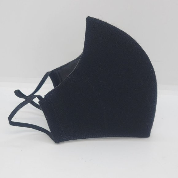 New Face cover ear loop black Mask Women's Embroidered handmade  bouquet flower - Picture 4 of 5